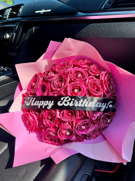 Glittered Exotic Luxury Roses